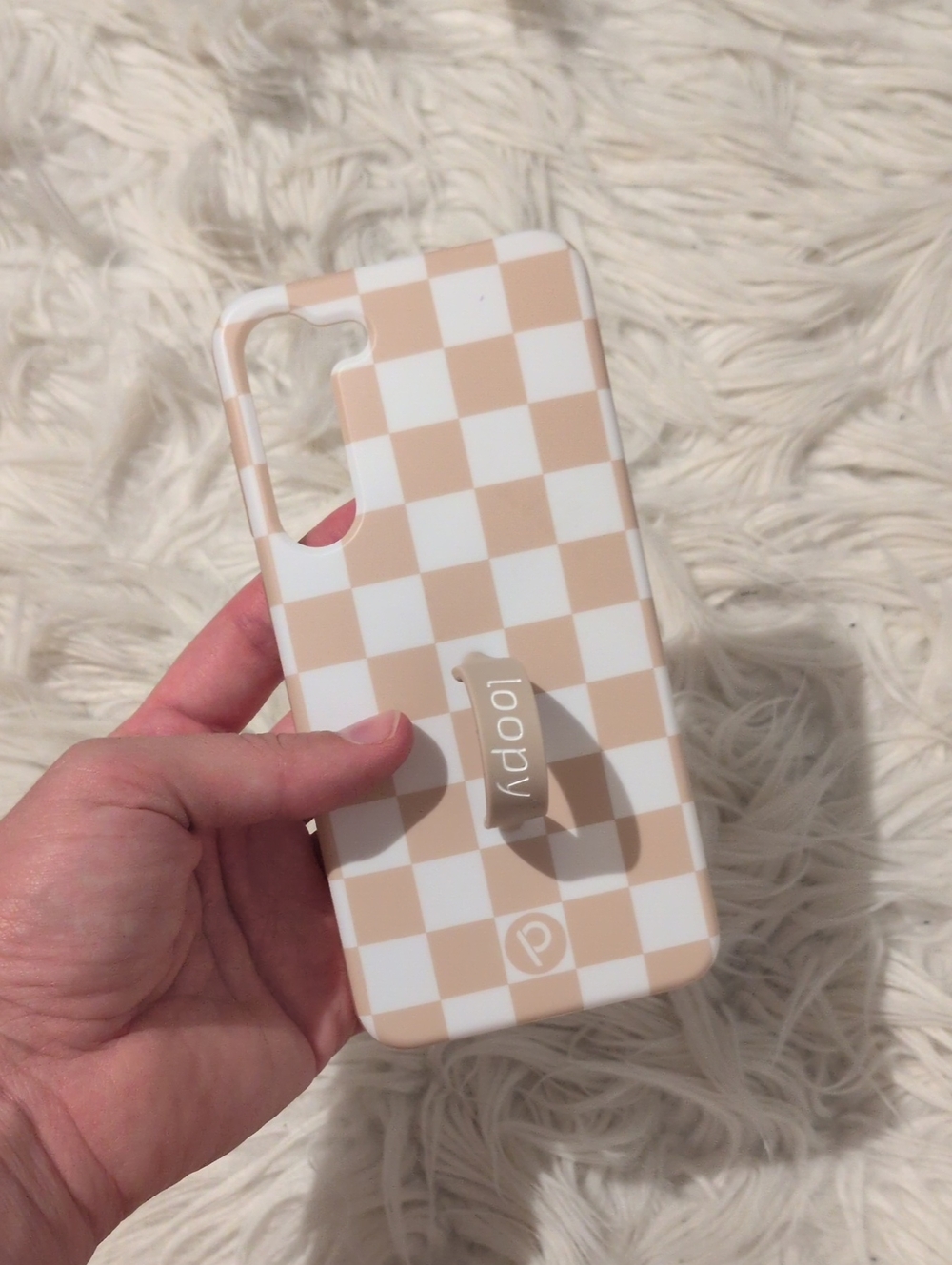 Loopy Sand Dollar Checkered Phone Case
